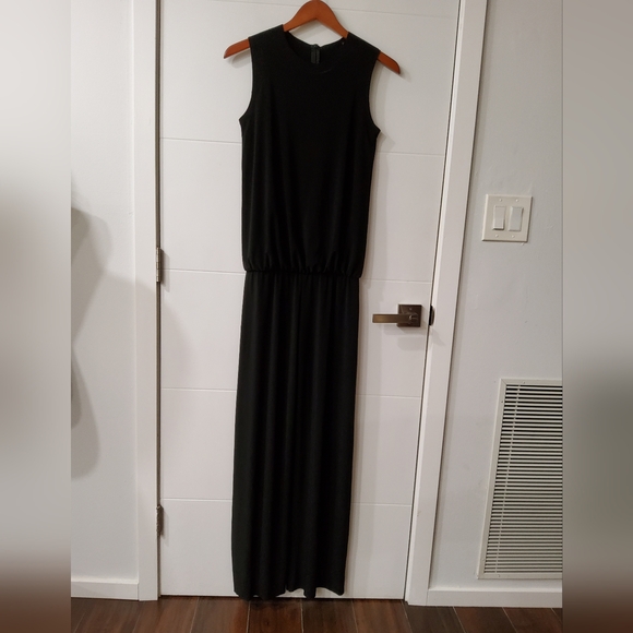 Norma Kamali Black Sleeveless Wide Leg Jumpsuit Size XS - Picture 3 of 12